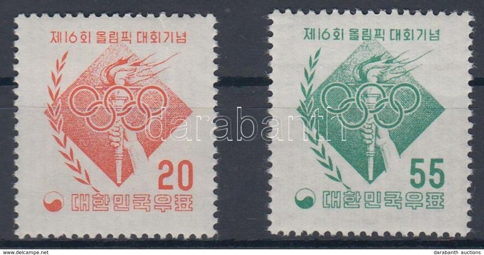 ** 1956 Olimpiai Játékok Sor Mi 219-220 - Autres & Non Classés