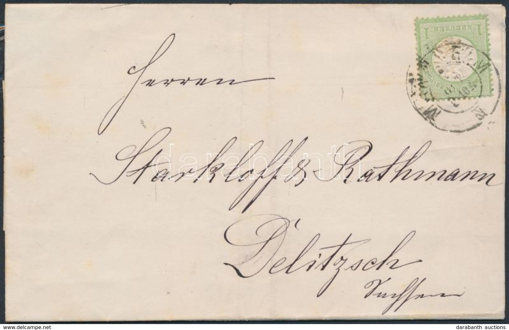 1874 Mi 23a Levélen / On Cover - Andere & Zonder Classificatie