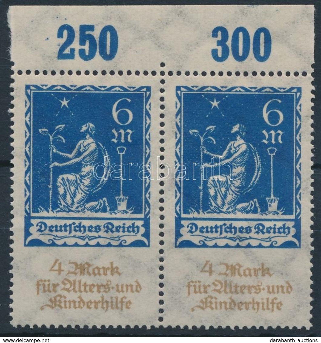 ** 1922 Mi 233 IV ívszéli Pár / Margin Pair - Andere & Zonder Classificatie