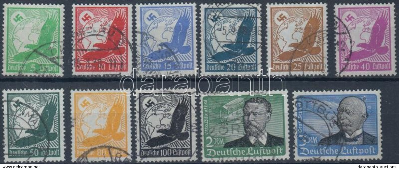 O 1934 Légiposta Sor Mi 529-539 (Mi EUR 140,-) - Andere & Zonder Classificatie