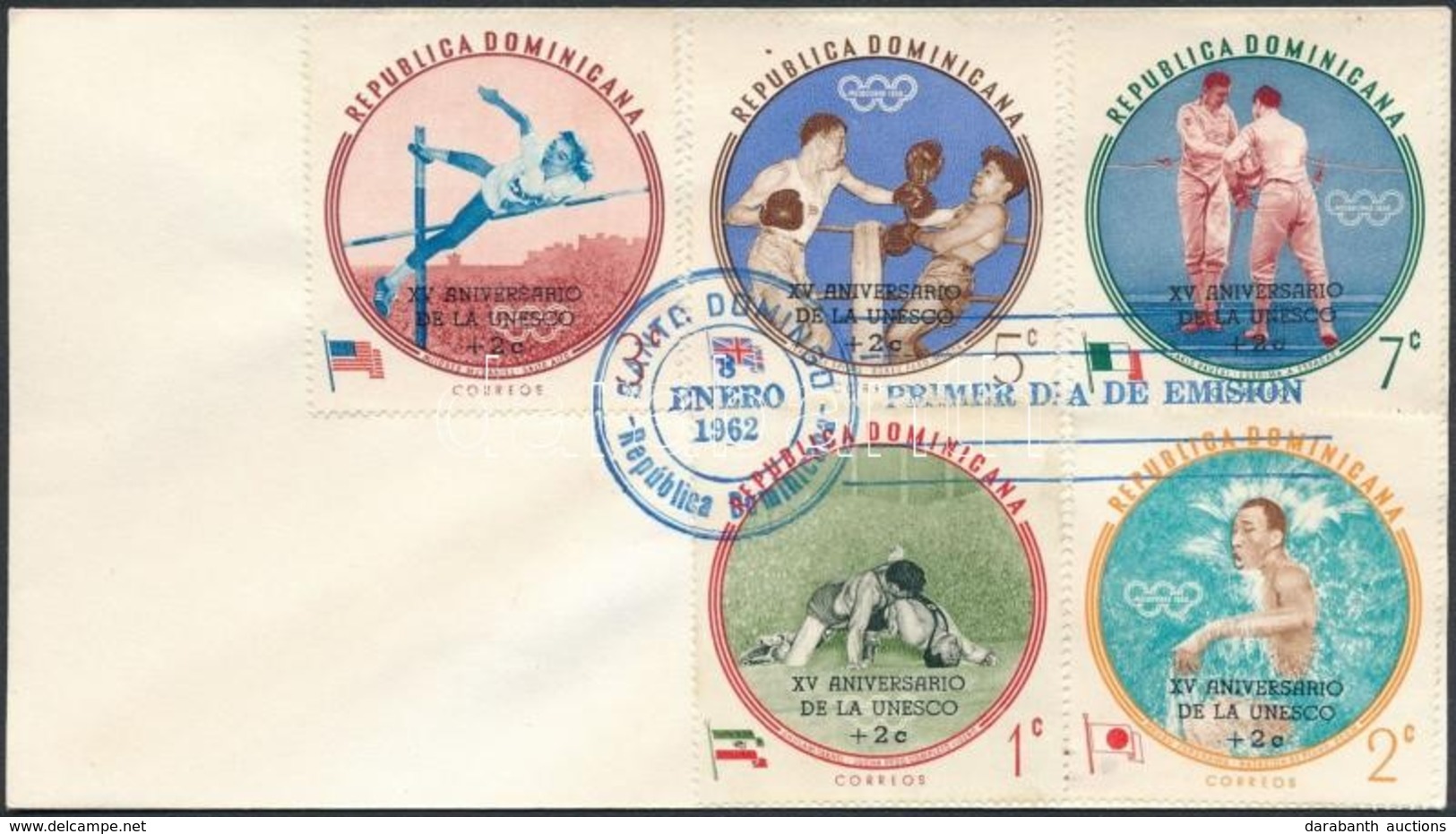 1962 UNESCO Sor Mi 757-761 FDC-n - Other & Unclassified