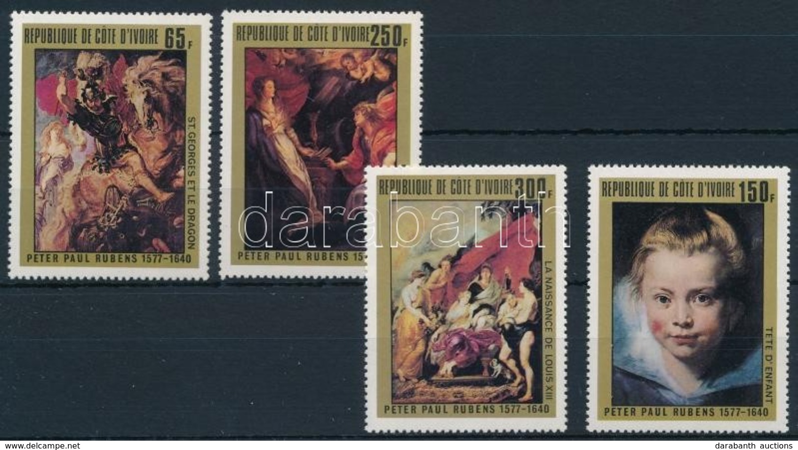 ** 1978 Rubens Festmény Sor Mi 537-540 - Other & Unclassified