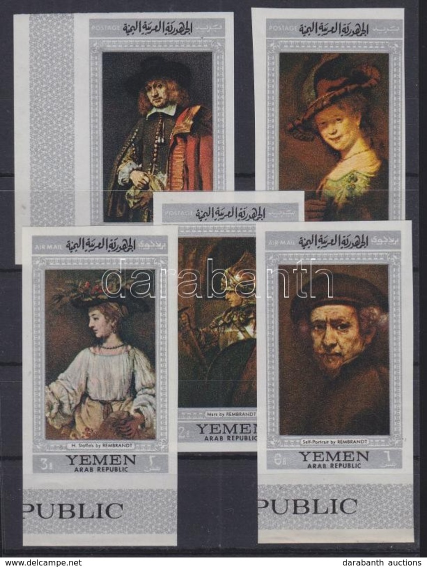 ** 1968 Rembrandt Festmények (II.) Sor Mi B756-B760 - Autres & Non Classés