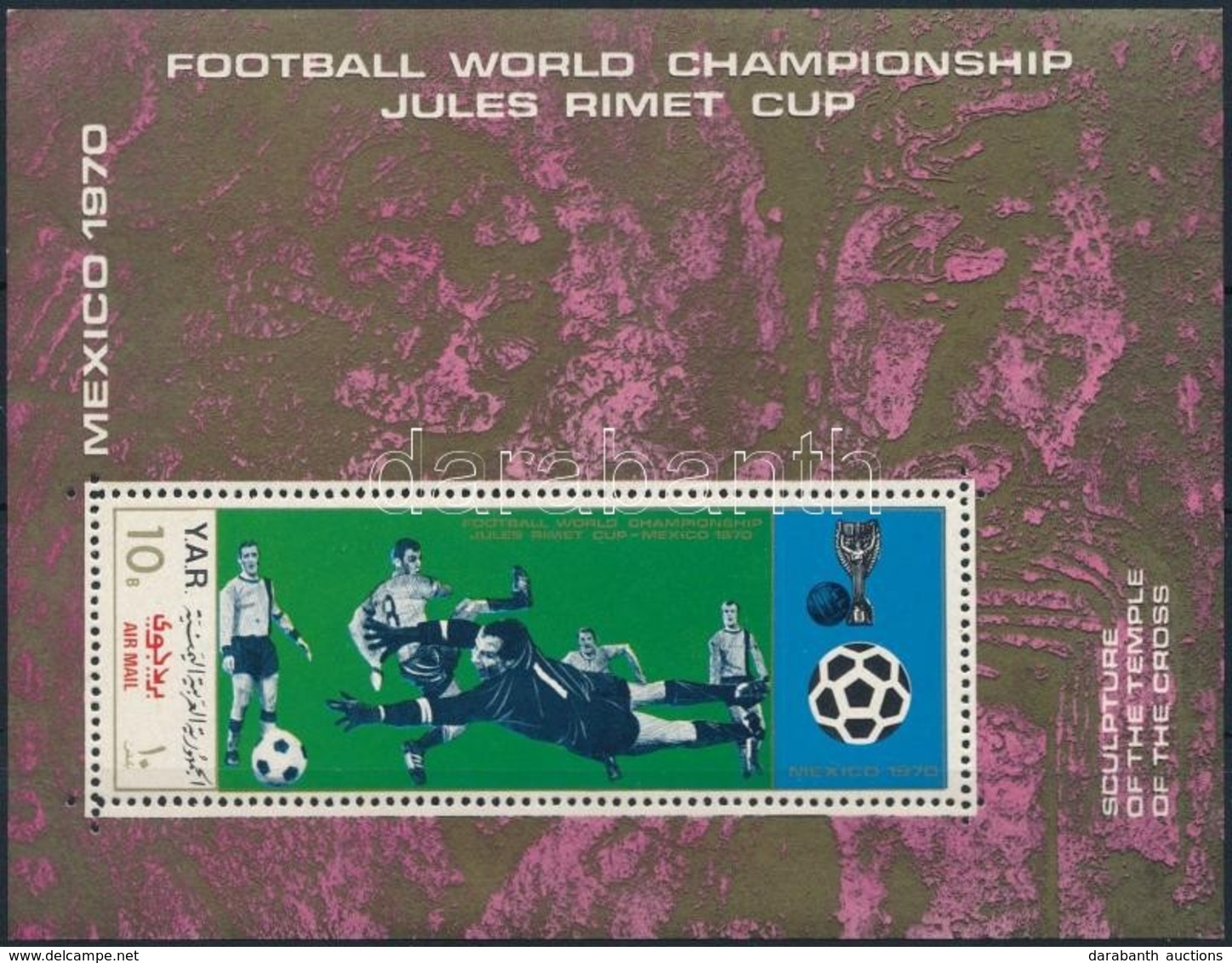 ** 1970 Futball Világbajnokság (VIII.) Blokk Mi 133 - Autres & Non Classés