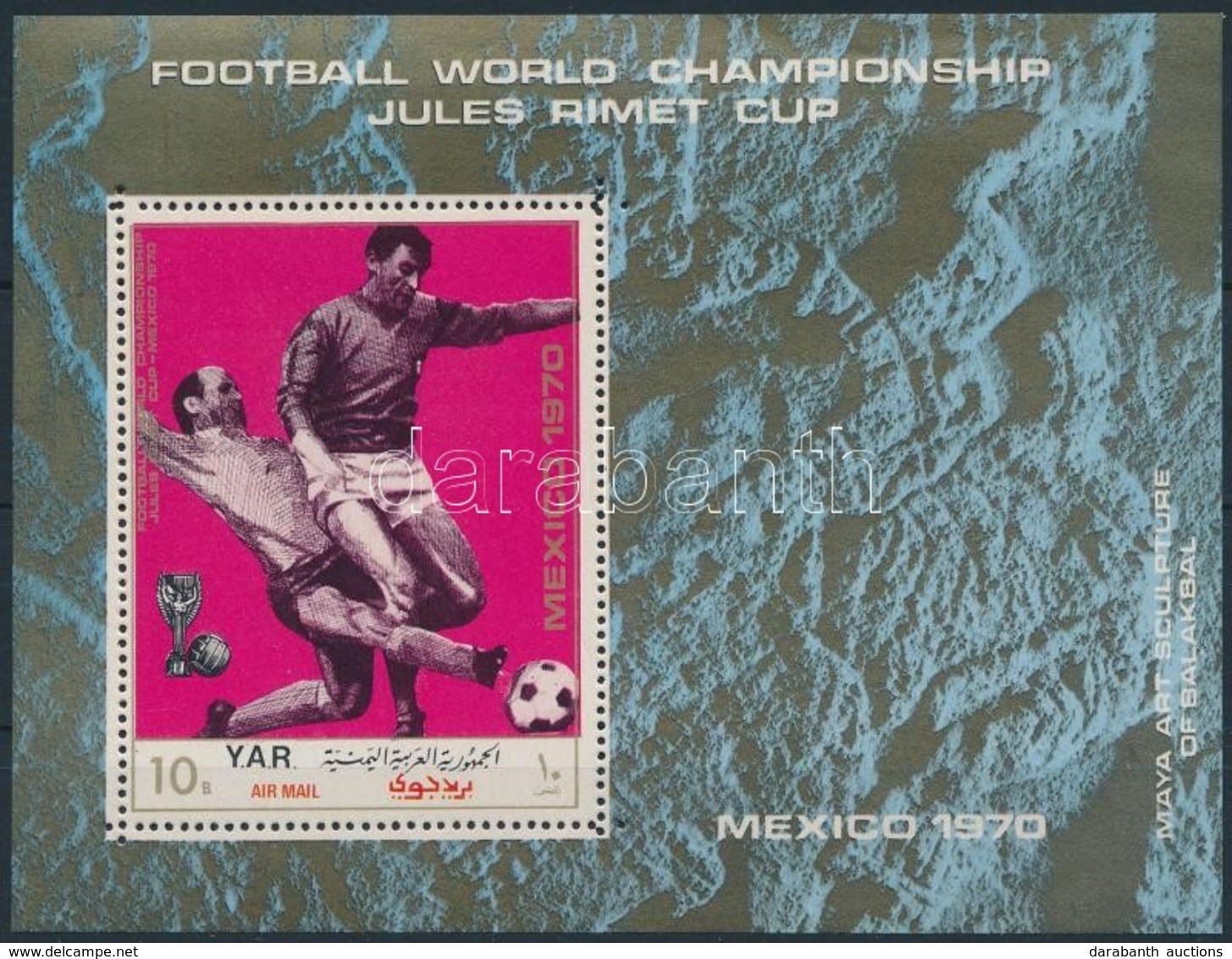 ** 1970 Futball Világbajnokság (VIII.) Blokk Mi 134 - Autres & Non Classés