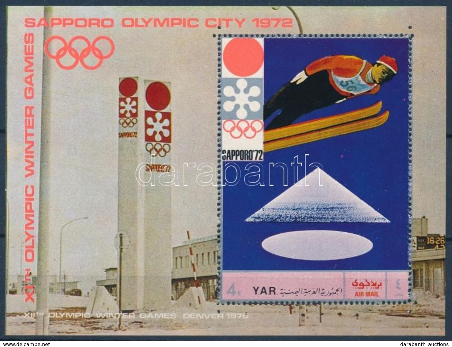 ** 1970 Téli Olimpiai Játékok, Sapporo Blokk Mi 147 - Andere & Zonder Classificatie