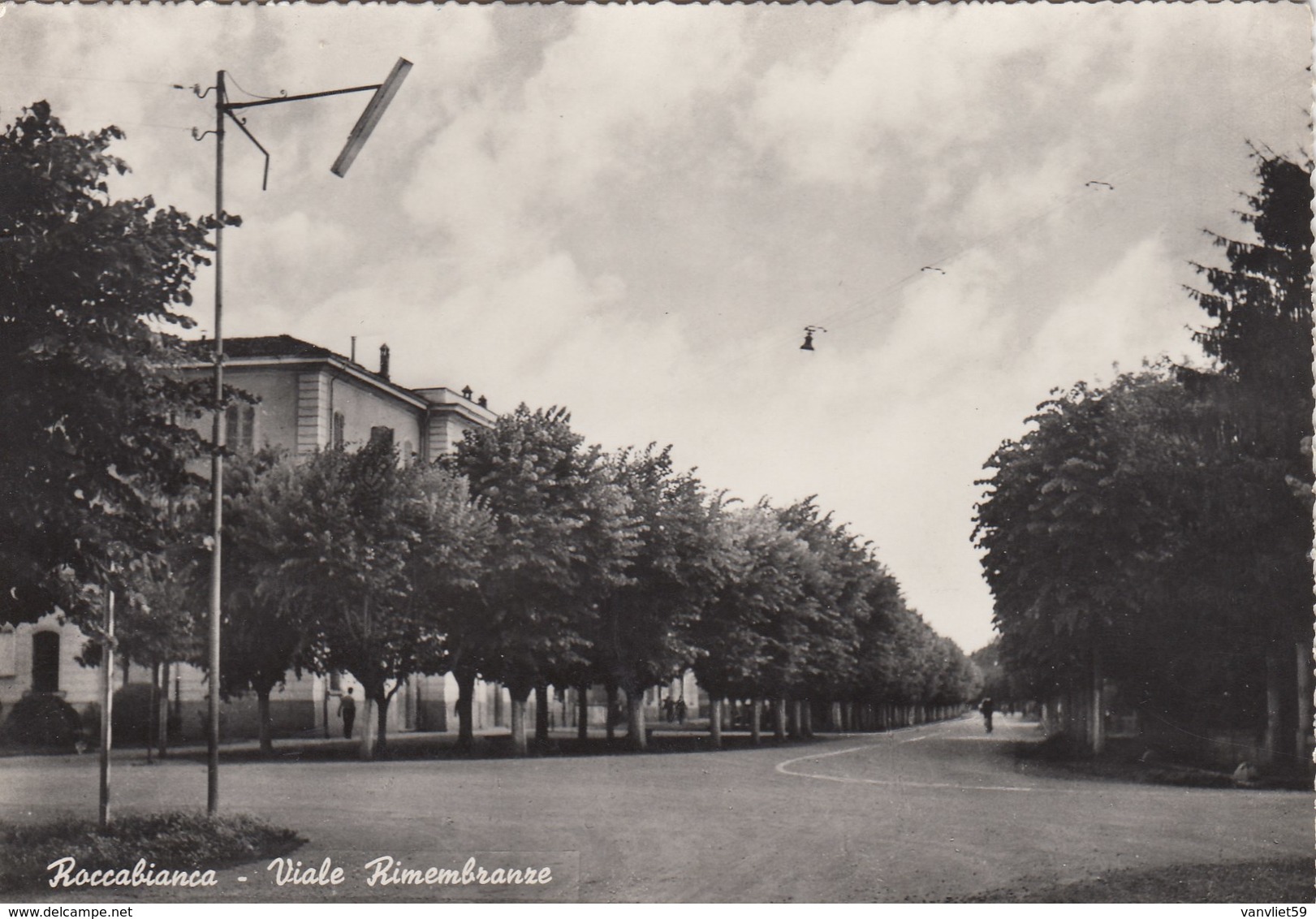 ROCCABIANCA-PARMA-VIALE RIMEMBRANZE-CARTOLINA VERA FOTOGRAFIA NON VIAGGIATA ANNO 1955-1960 - Parma