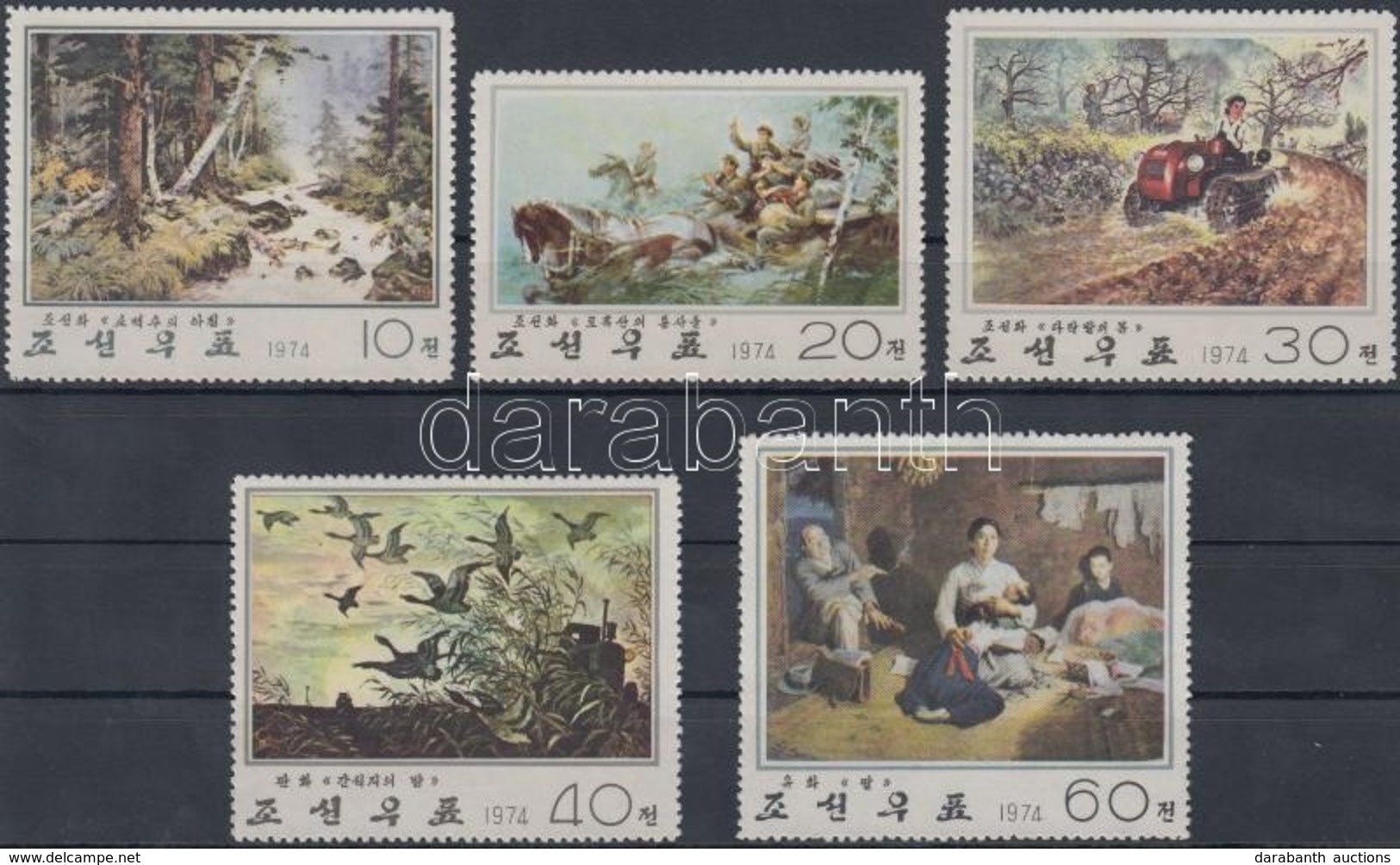 ** 1974 Festmények Sor Mi 1310-1314 - Andere & Zonder Classificatie