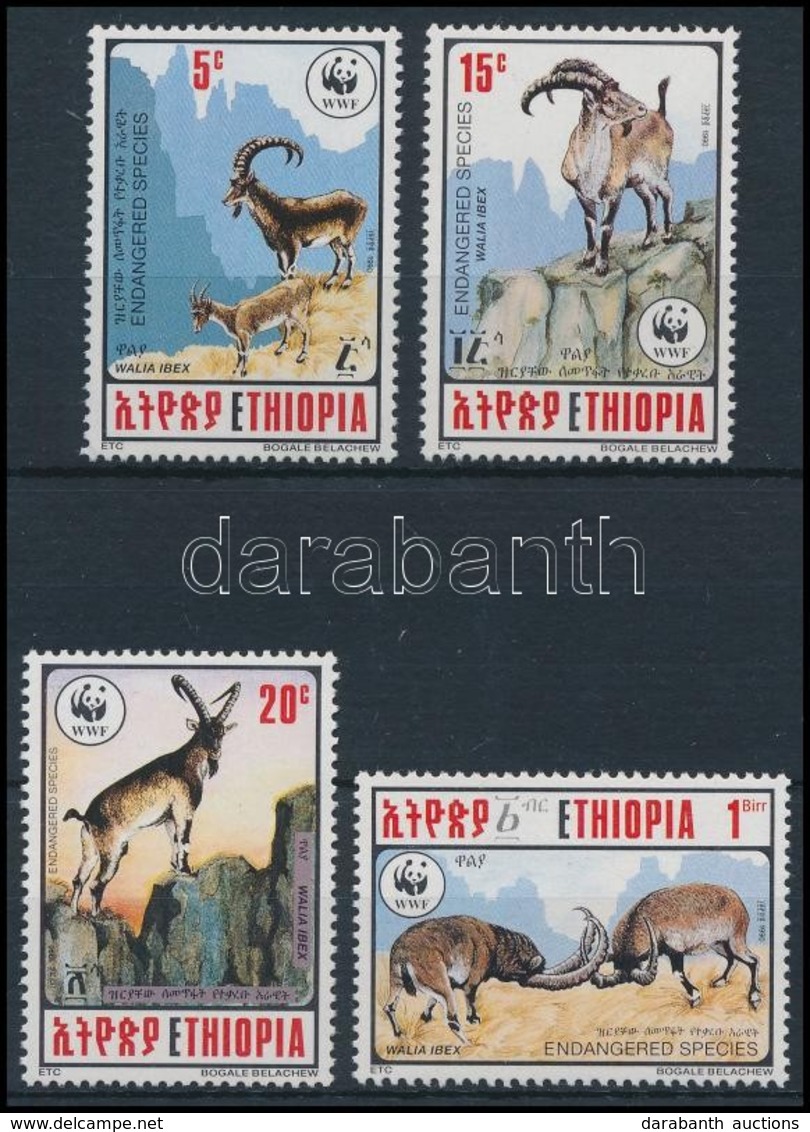 ** 1990 WWF: Kecske Sor,
WWF: Goat Set
Mi 1385-1388 - Autres & Non Classés