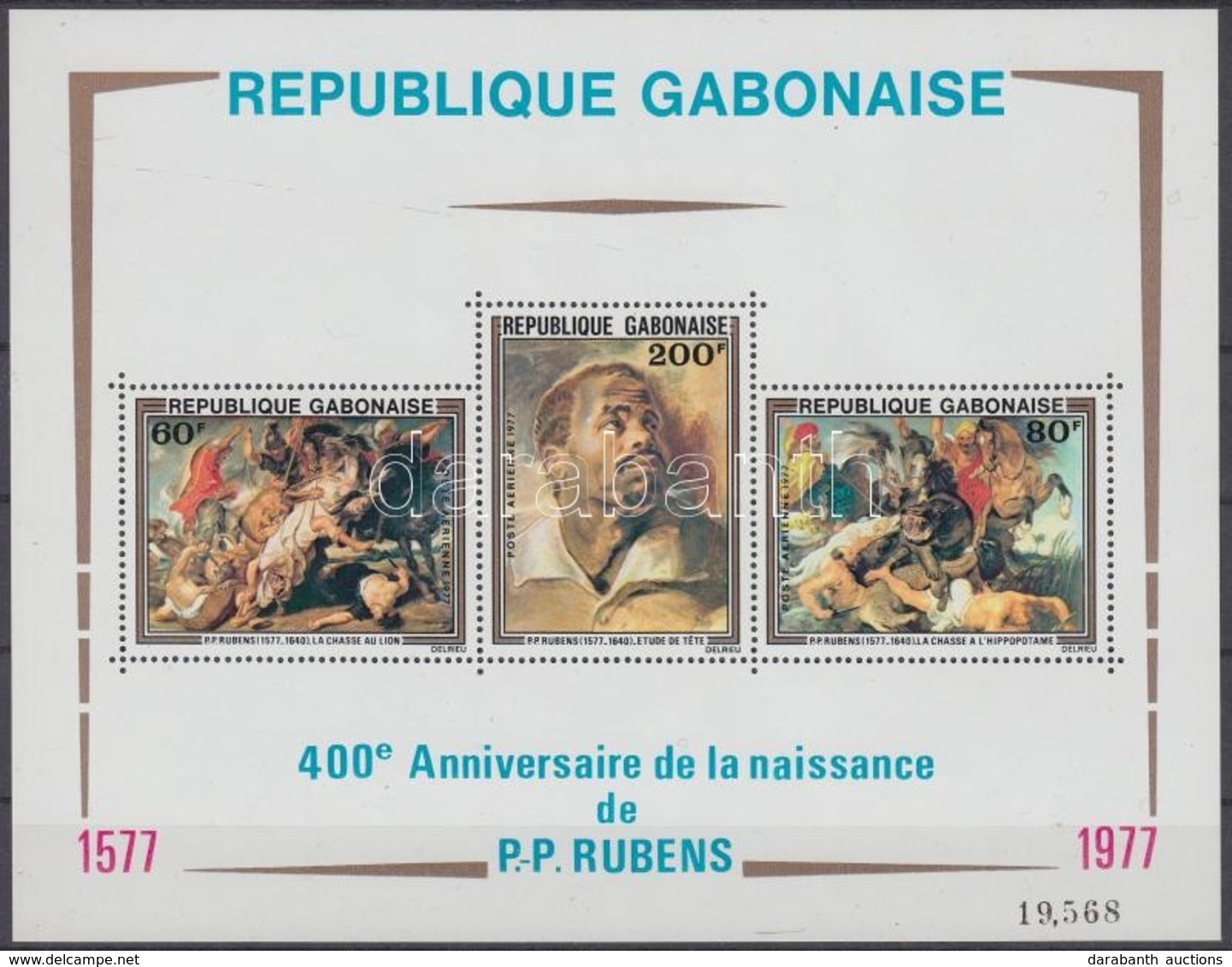 ** 1977 Rubens Festmények Blokk Mi 32 - Autres & Non Classés