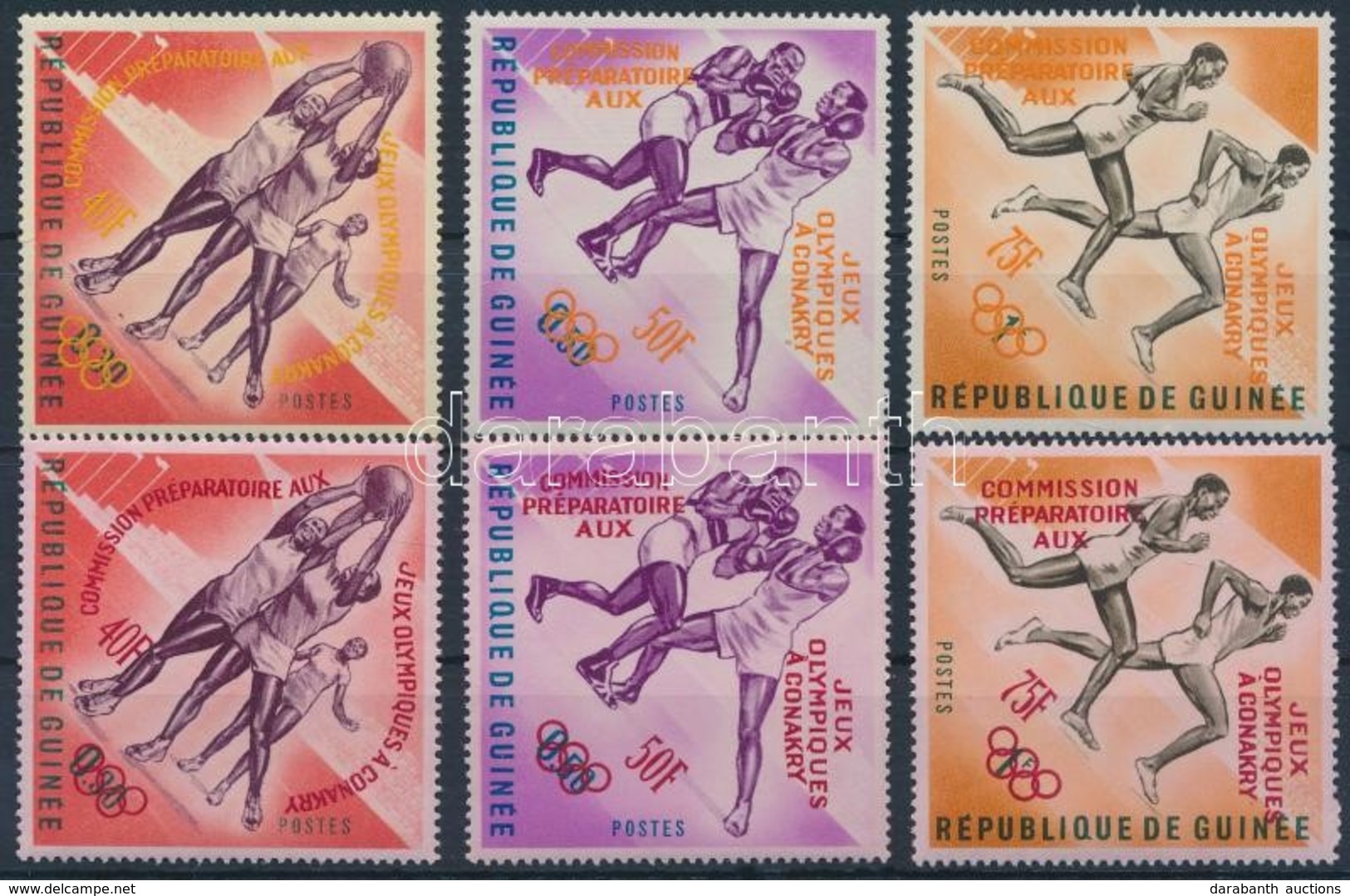 ** 1963 Előolimpiai Sportjátékok 2 Sor Felülnyomás Változatokkal Mi 211-213 A + B - Other & Unclassified