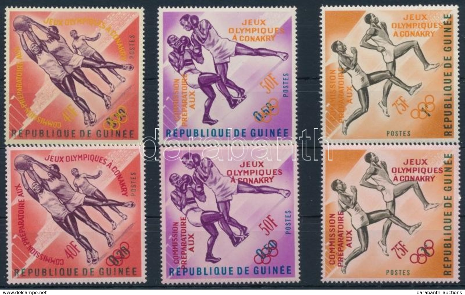 ** 1963 Előolimpiai Sportjátékok 2 Sor Felülnyomás Változatokkal Mi 211-213 A + B - Other & Unclassified