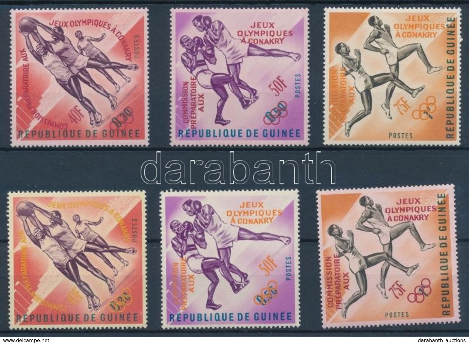 ** 1963 Előolimpiai Sportjátékok 2 Sor Felülnyomás Változatokkal Mi 211-213 A + B - Other & Unclassified