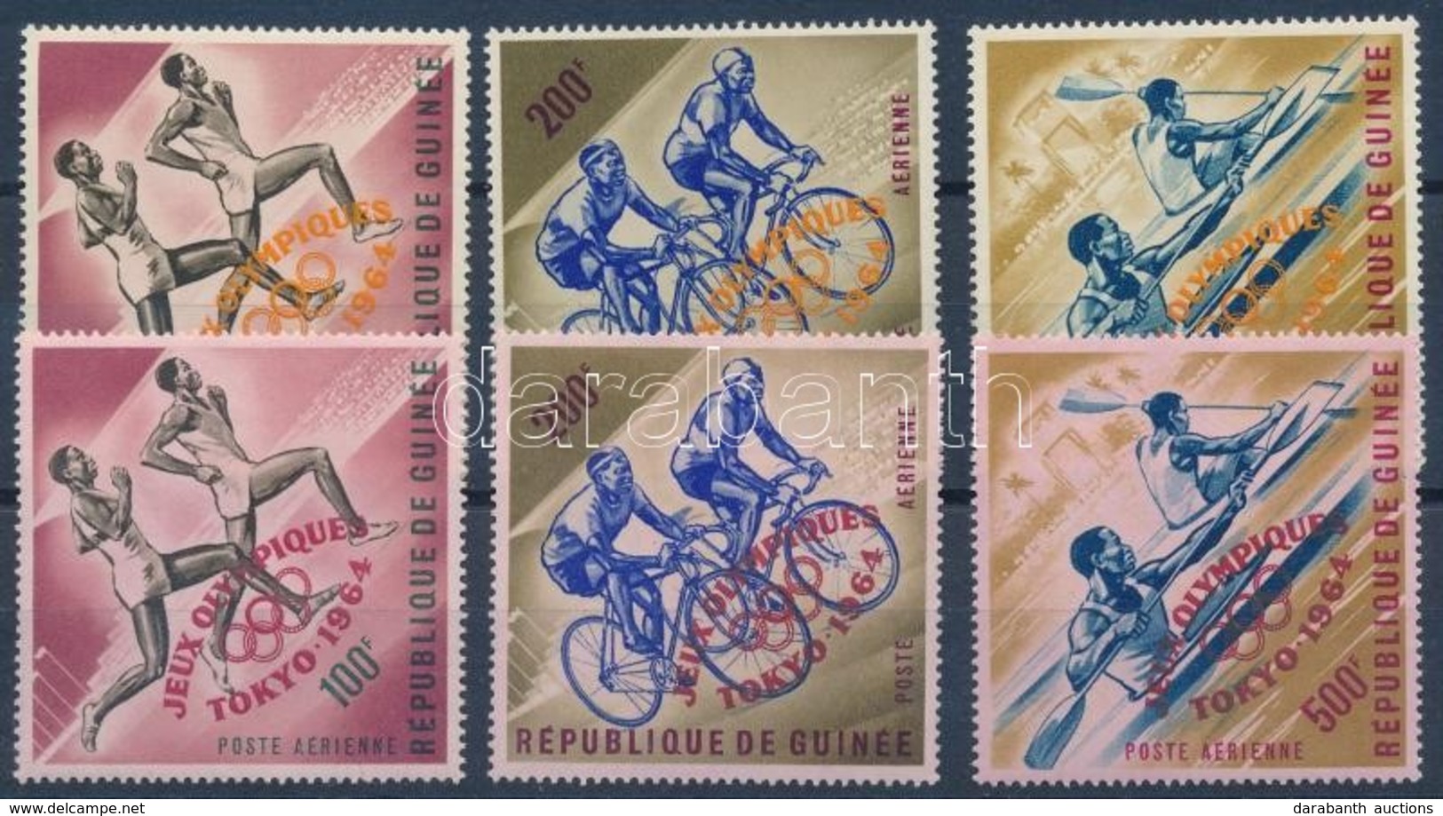 ** 1964 Tokiói Olimpia Sorok Mi 239a-241a + 239b-241b - Autres & Non Classés