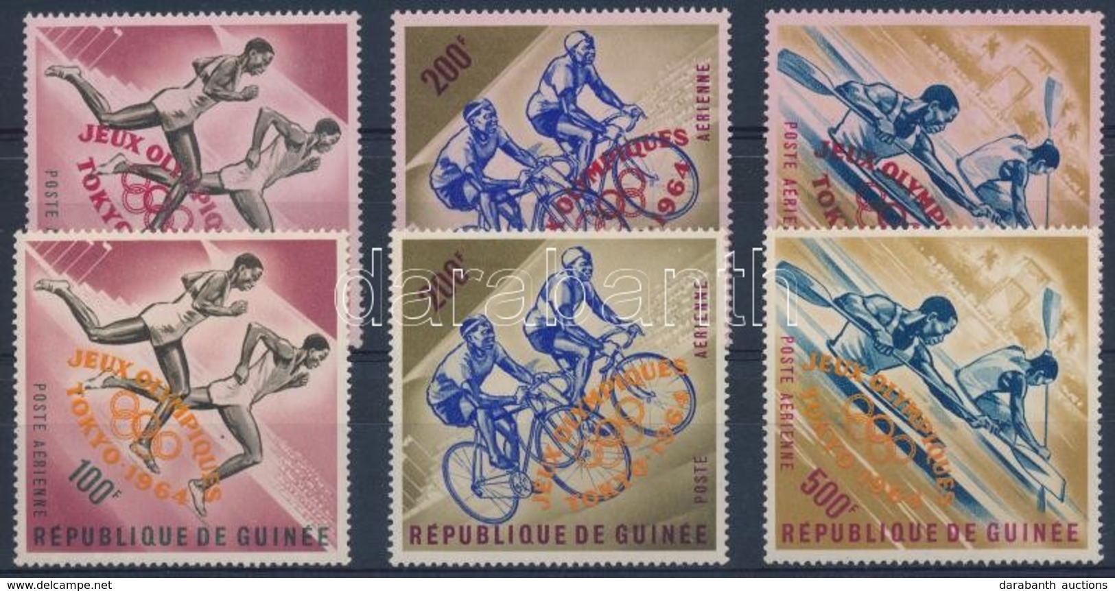 ** 1964 Tokiói Olimpia Sorok Mi 239a-241a + 239b-241b - Autres & Non Classés