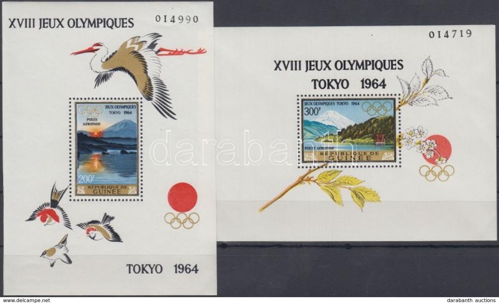 ** 1965 Tokiói Nyári Olimpia Blokksor Mi 5-6A - Other & Unclassified