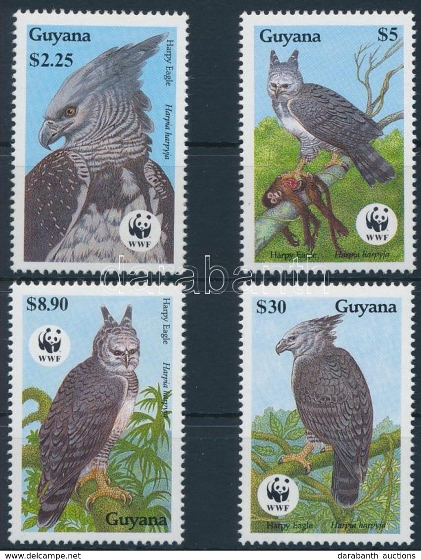 ** 1990 WWF Hárpia Sor,
WWF Harpy Set
Mi 3077-3080 - Autres & Non Classés