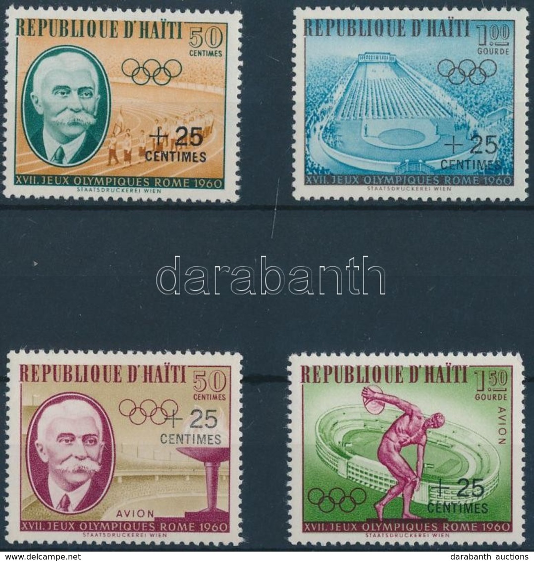 ** 1960 Nyári Olimpia Sor Mi 636-639 - Andere & Zonder Classificatie