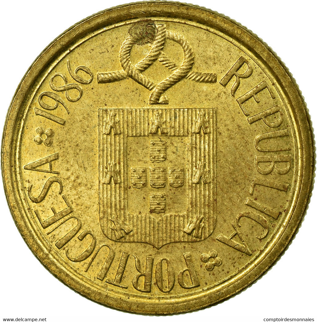 Monnaie, Portugal, 5 Escudos, 1986, TB+, Nickel-brass, KM:632 - Portugal