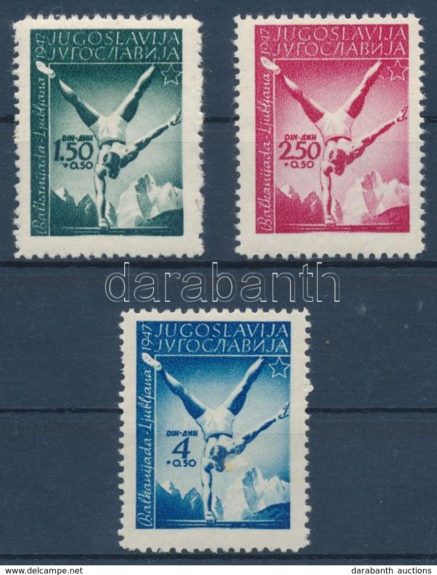 ** 1947 Balkáni Sportjátékok Sor Mi 524-526 - Autres & Non Classés