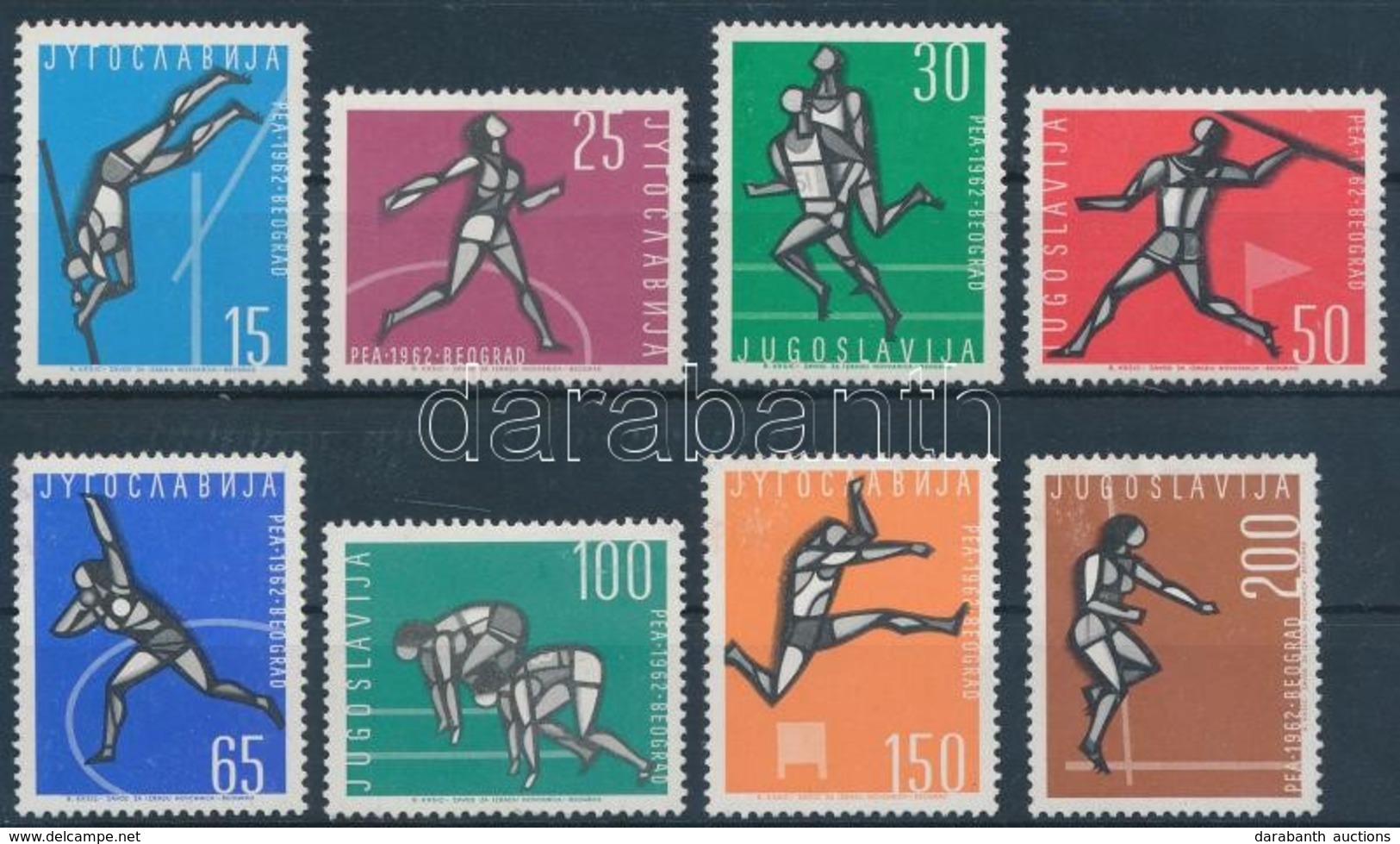 ** 1962 Atlétika EB Sor Mi  1016-1023 - Andere & Zonder Classificatie