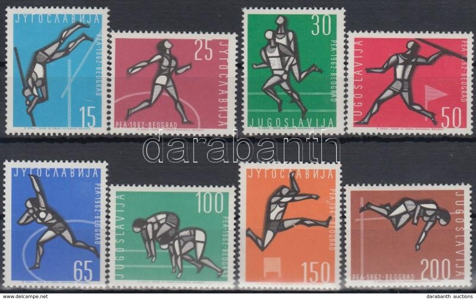 ** 1962 Atlétika EB Sor Mi 1016-1023 - Autres & Non Classés