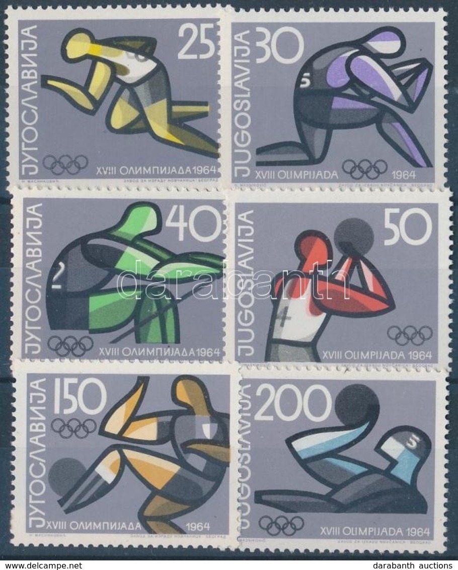 ** 1964 Nyári Olimpia Sor Mi 1076-1081 - Andere & Zonder Classificatie