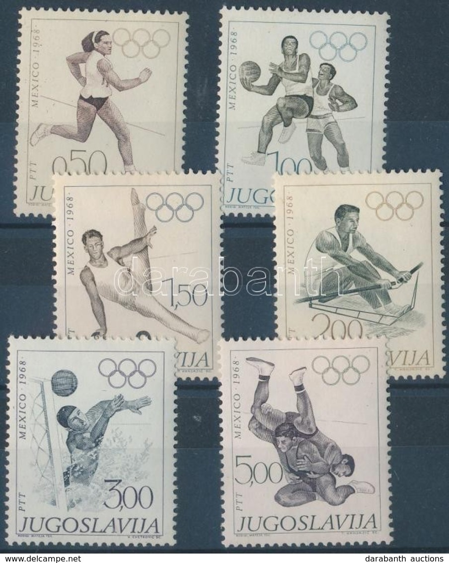 ** 1968 Nyári Olimpia Sor Mi 1290-1295 - Autres & Non Classés