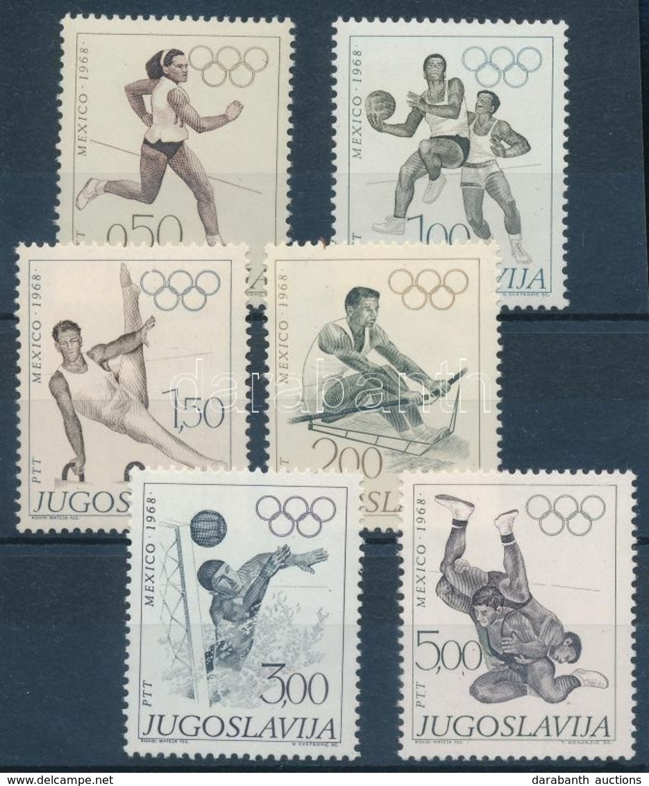 ** 1968 Nyári Olimpia Sor Mi 1290-1295 - Autres & Non Classés