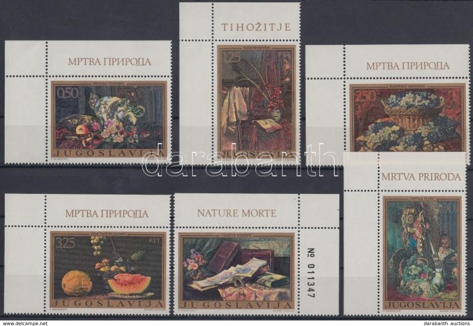 ** 1972 Festmények ívsarki Sor + Kisívsor + 3 Db FDC Mi 1487-1492 - Autres & Non Classés