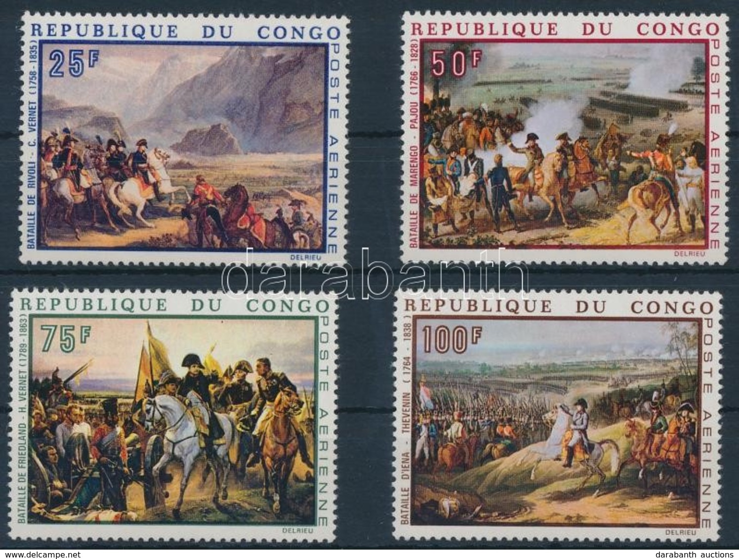 ** 1969 Napóleon Festmények Sor Mi 173-176 - Autres & Non Classés