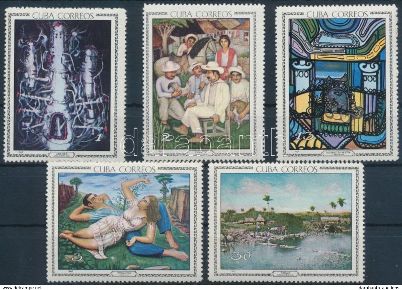 ** 1967 Festmény Sor Mi 1272-1276 - Andere & Zonder Classificatie