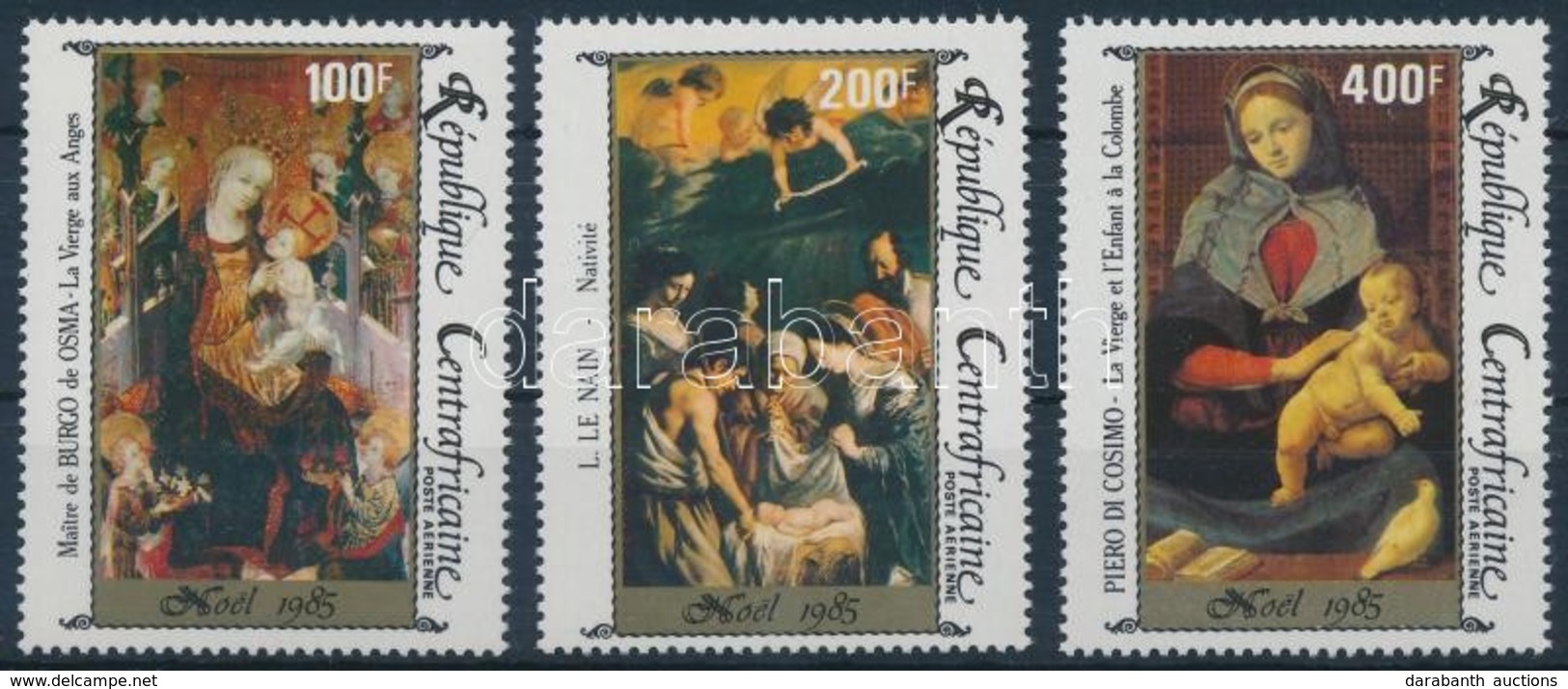 ** 1985 Karácsony; Festmény Sor Mi 1177-1179 - Andere & Zonder Classificatie