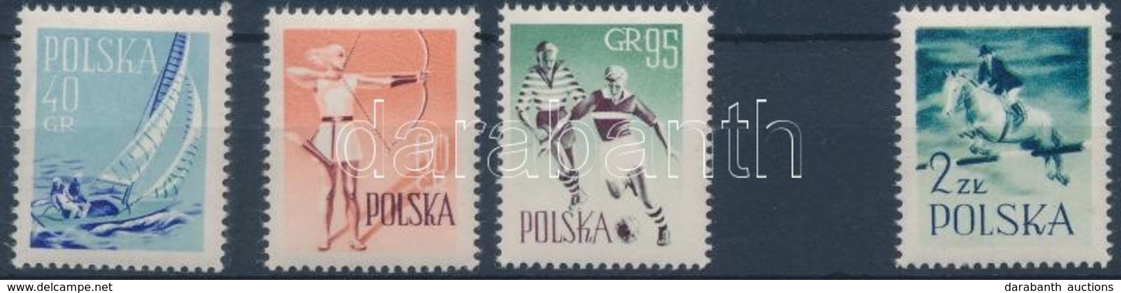 ** 1959 Sport Or Mi 1086-1089 (Mi 1089 Eltolódott Kék Színnyomat) - Other & Unclassified