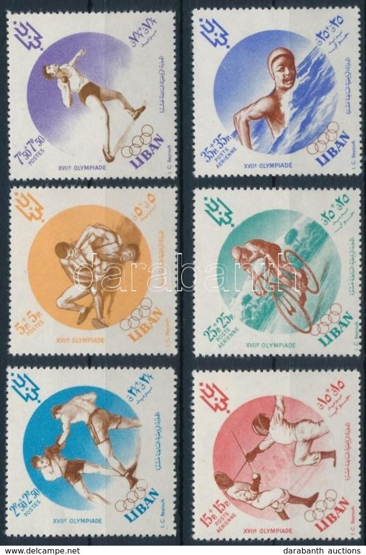 ** 1961 Nyári Olimpia, Róma Sor Mi 695-700 - Andere & Zonder Classificatie