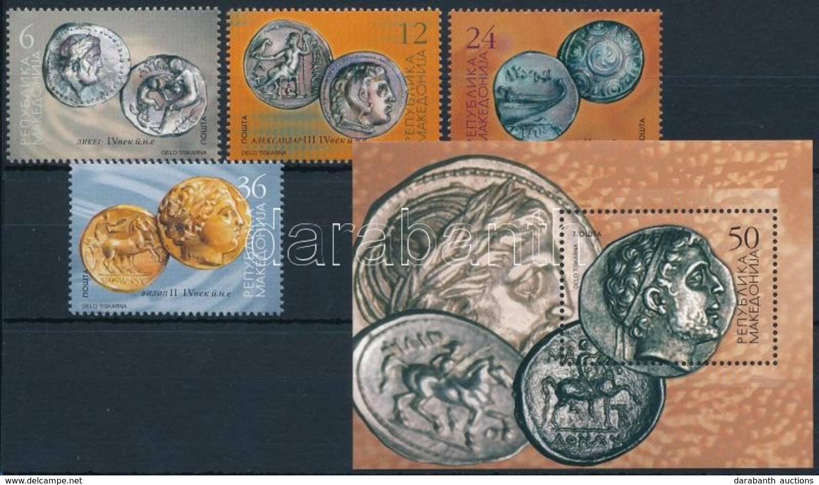 ** 2002 Érmék Sor + Blokk,
Coins Set + Block
Mi 245-248 + 9 - Andere & Zonder Classificatie