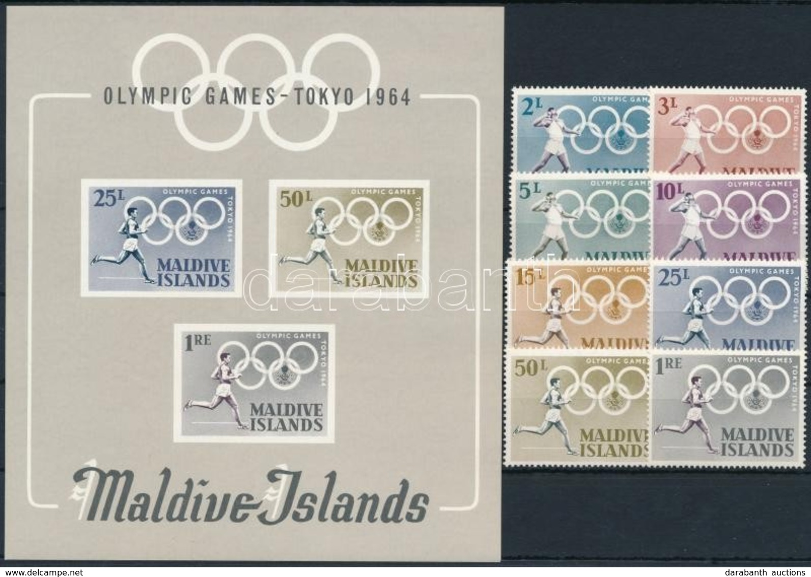 ** 1964 Olimpia Sor Mi 139-146A + Blokk 2 - Other & Unclassified