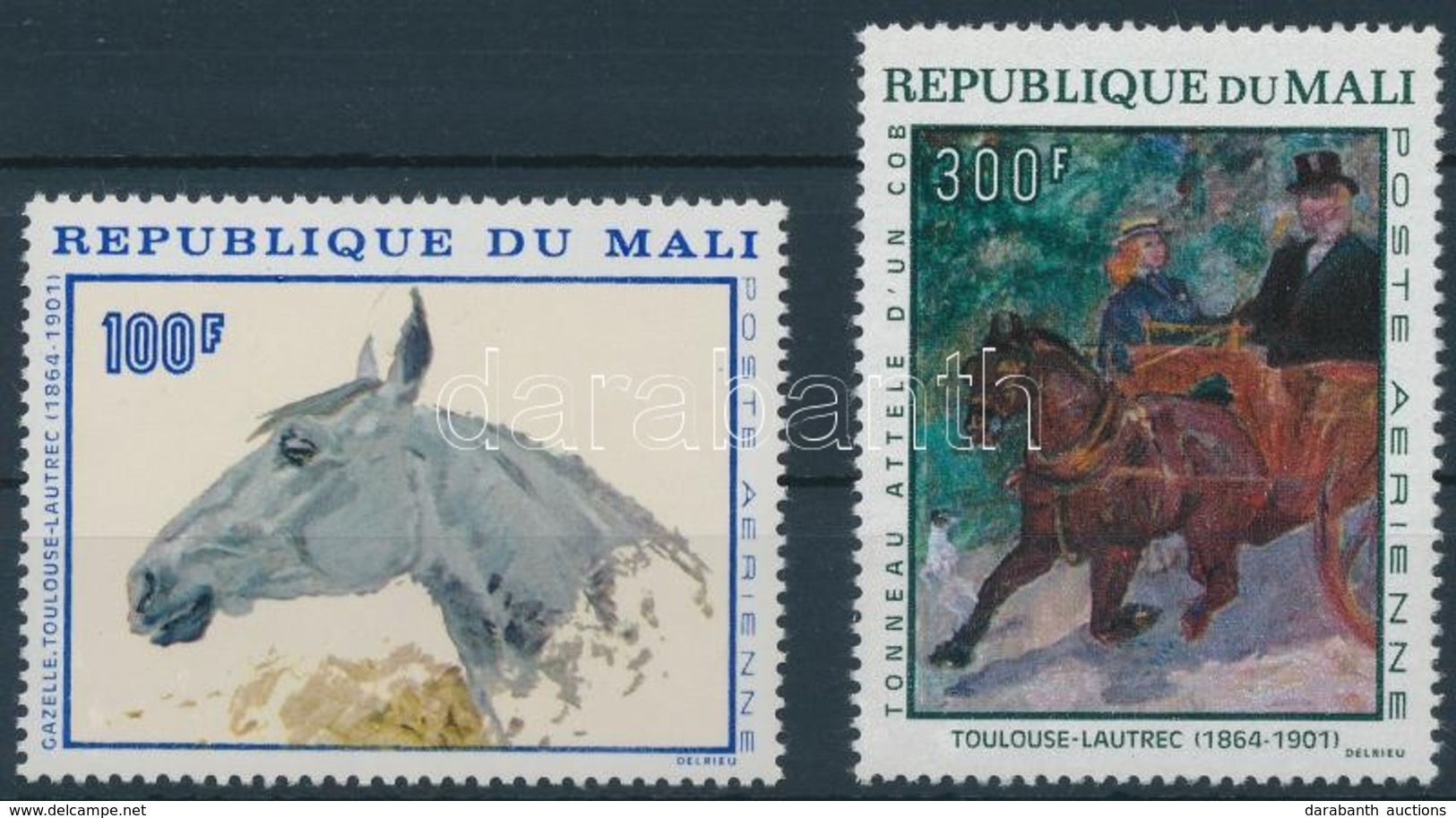 ** 1967 Toulouse-Lautrec Festmények Sor Mi 158-159 - Andere & Zonder Classificatie