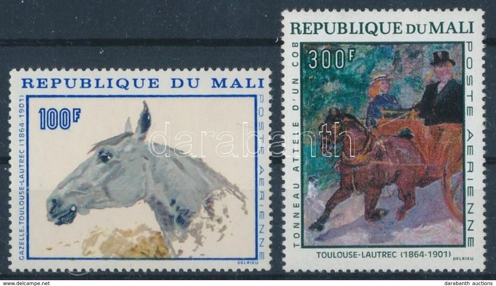 ** 1967 Toulouse-Lautrec Festmények Sor Mi 158-159 - Andere & Zonder Classificatie