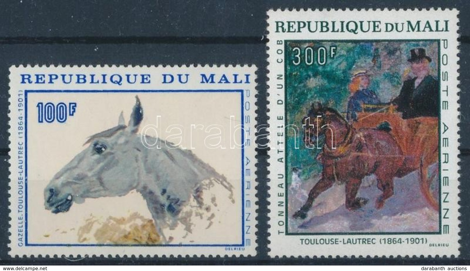 ** 1967 Toulouse-Lautrec Festmények Sor Mi 158-159 - Autres & Non Classés