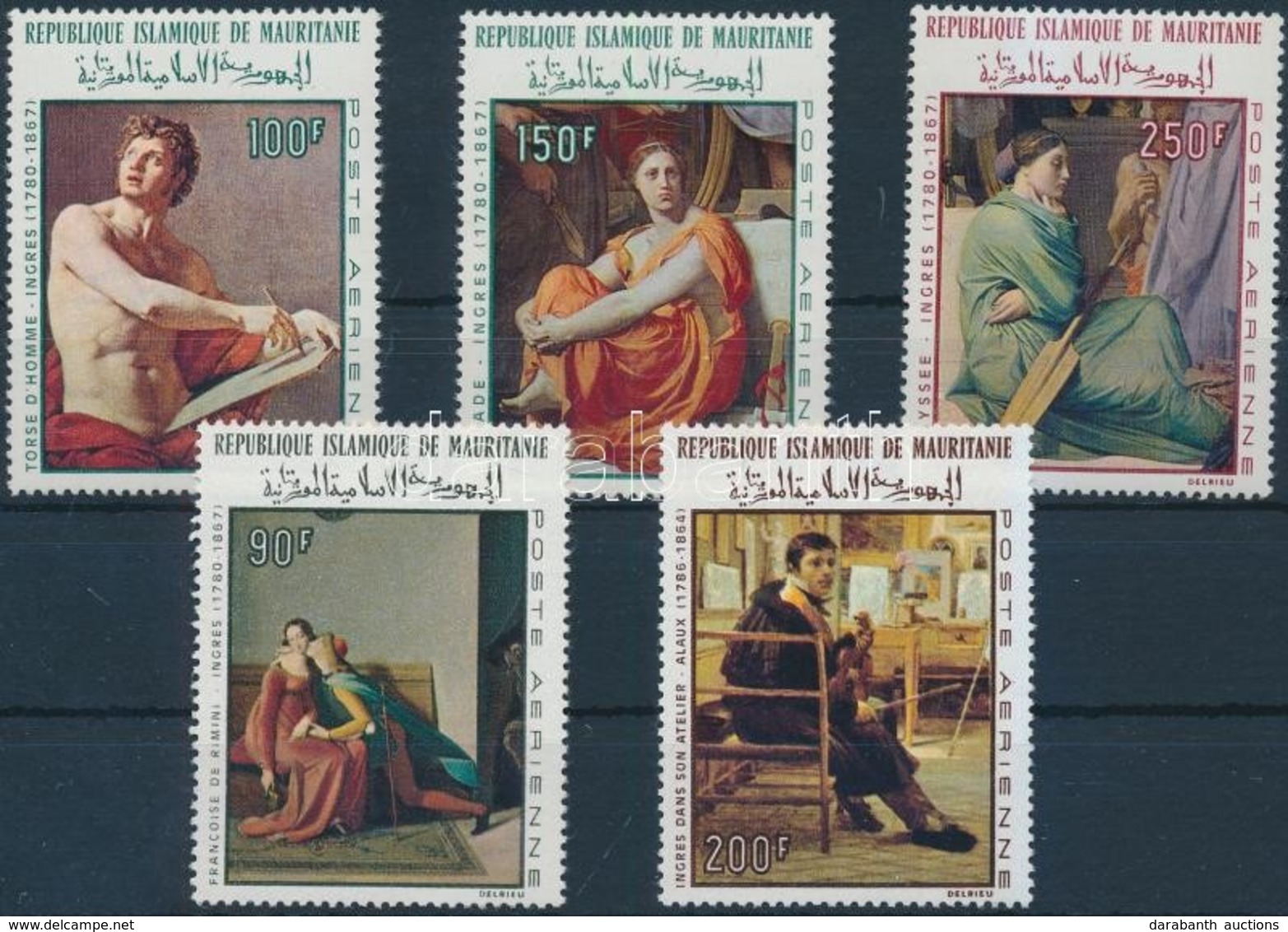 ** 1967-1968 Ingres: Festmény (I-II) Sor Mi 323-324 + 344-346 - Autres & Non Classés