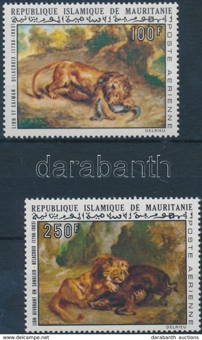 ** 1973 Eugéne Delacroix Festmények Sor Mi 452-453 - Autres & Non Classés