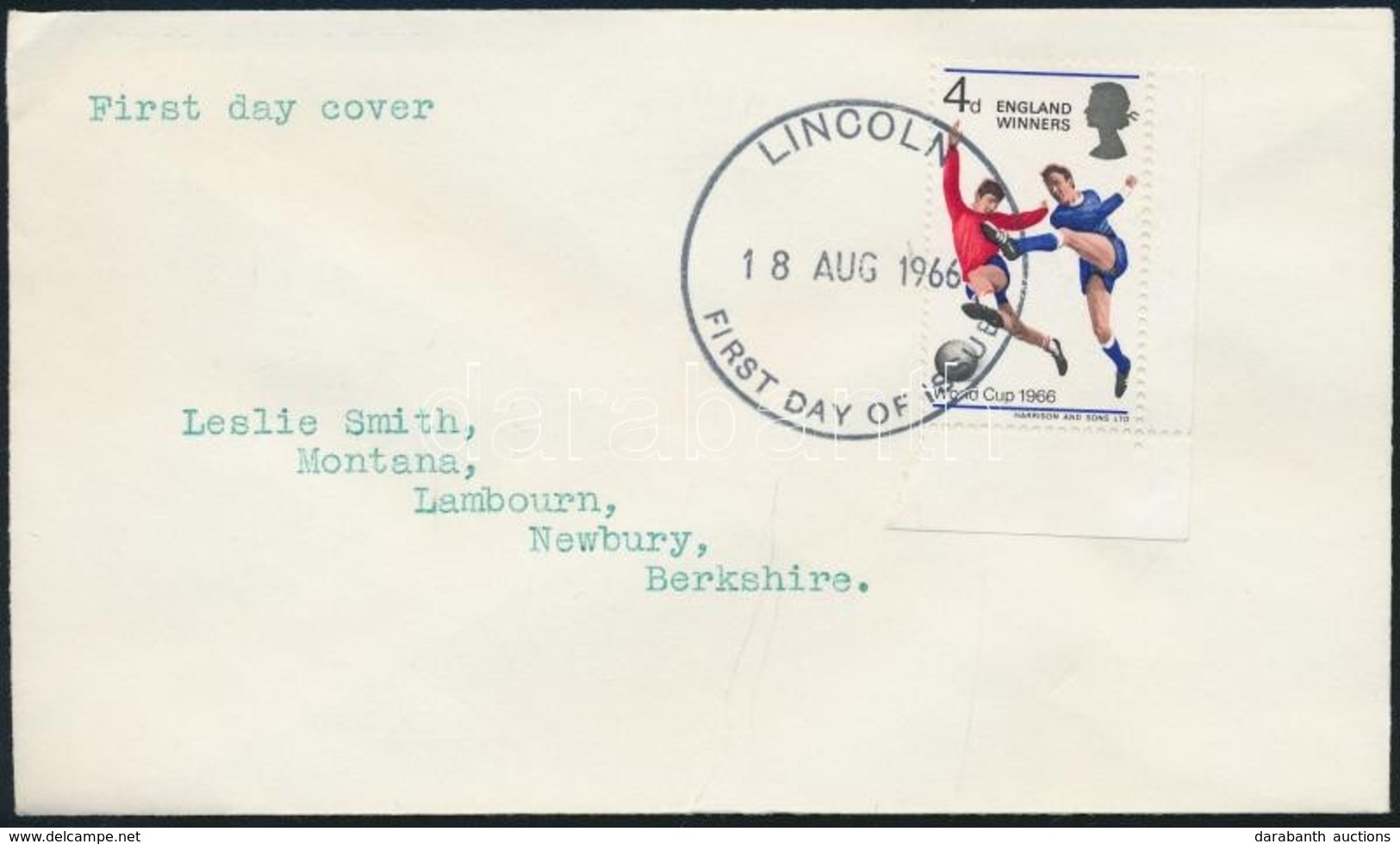 1966 Labdarúgó VB Győztese Anglia Mi 429 FDC - Andere & Zonder Classificatie