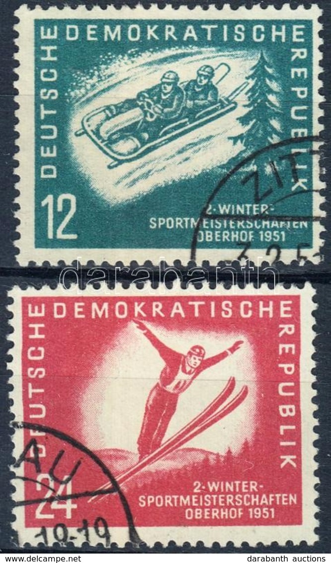 O 1951 Téli Sport Bajnokság Sor Mi 280-281 - Andere & Zonder Classificatie
