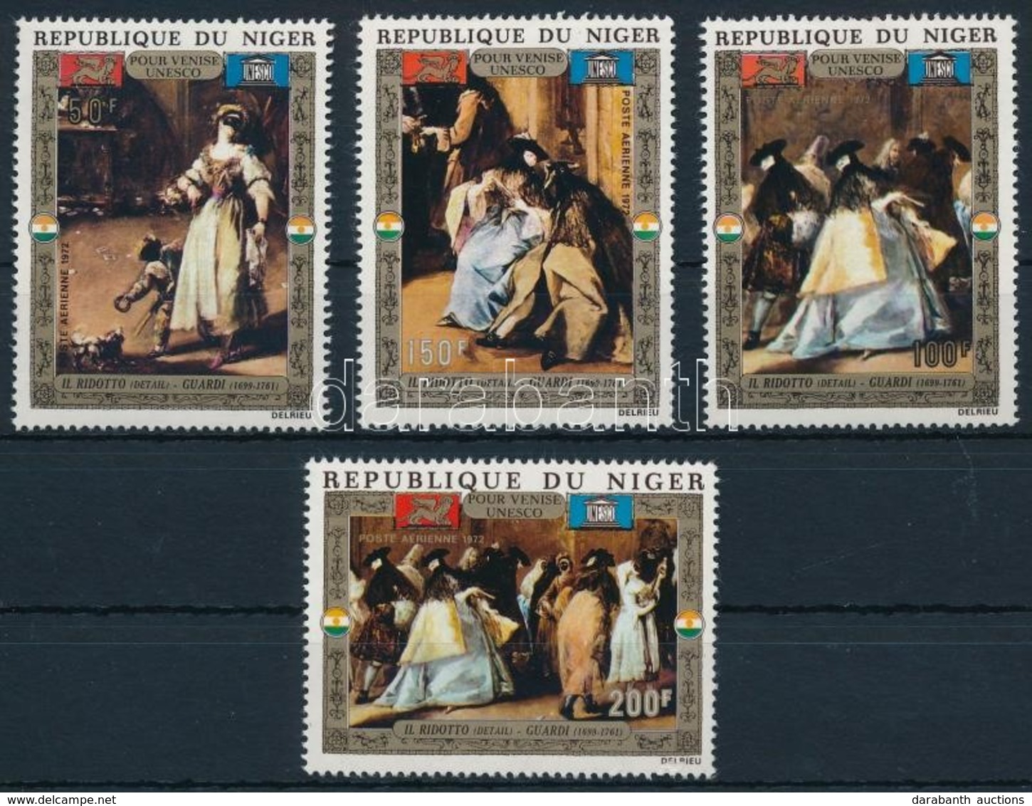 ** 1972 UNESCO, Festmények Sor Mi 318-321 - Andere & Zonder Classificatie