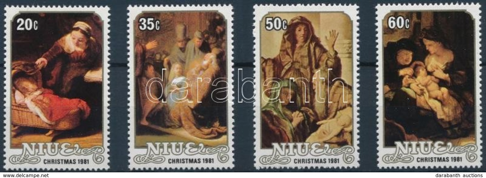 ** 1981 Karácsony: Festmények Sor Mi 448-451 + Blokksor Mi 51-55 - Autres & Non Classés