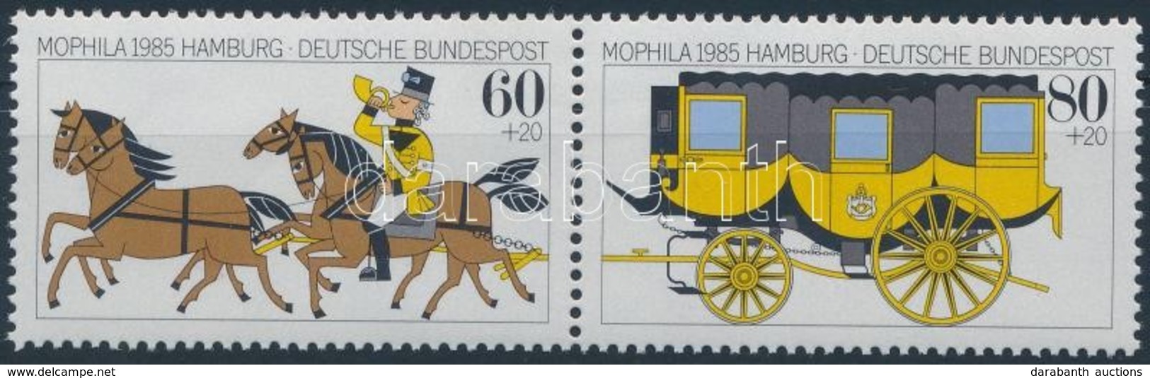 ** 1985 Bélyegkiállítás Pár,
Stamp Exhibition Pair
Mi 1255-1256 - Autres & Non Classés