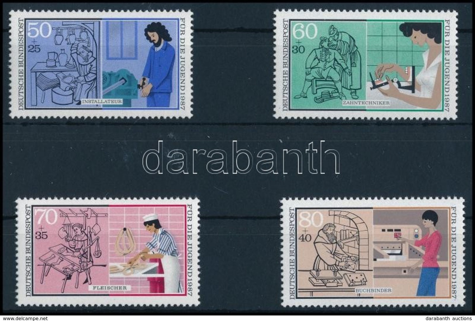 ** 1987 Iparművészet Sor,
Crafts Set
Mi 1315-1318 - Other & Unclassified