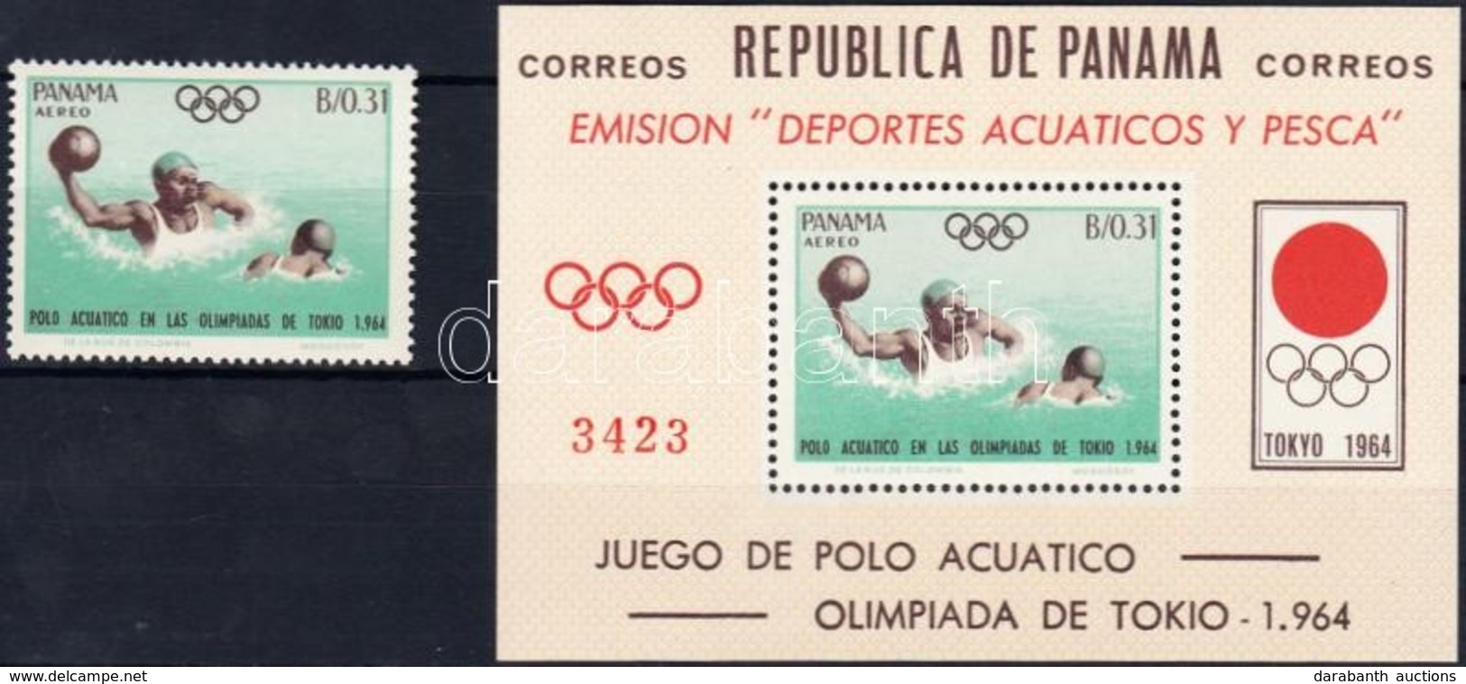 ** 1964 Tokiói Olimpia Mi 739 + Blokk Mi 21 - Autres & Non Classés