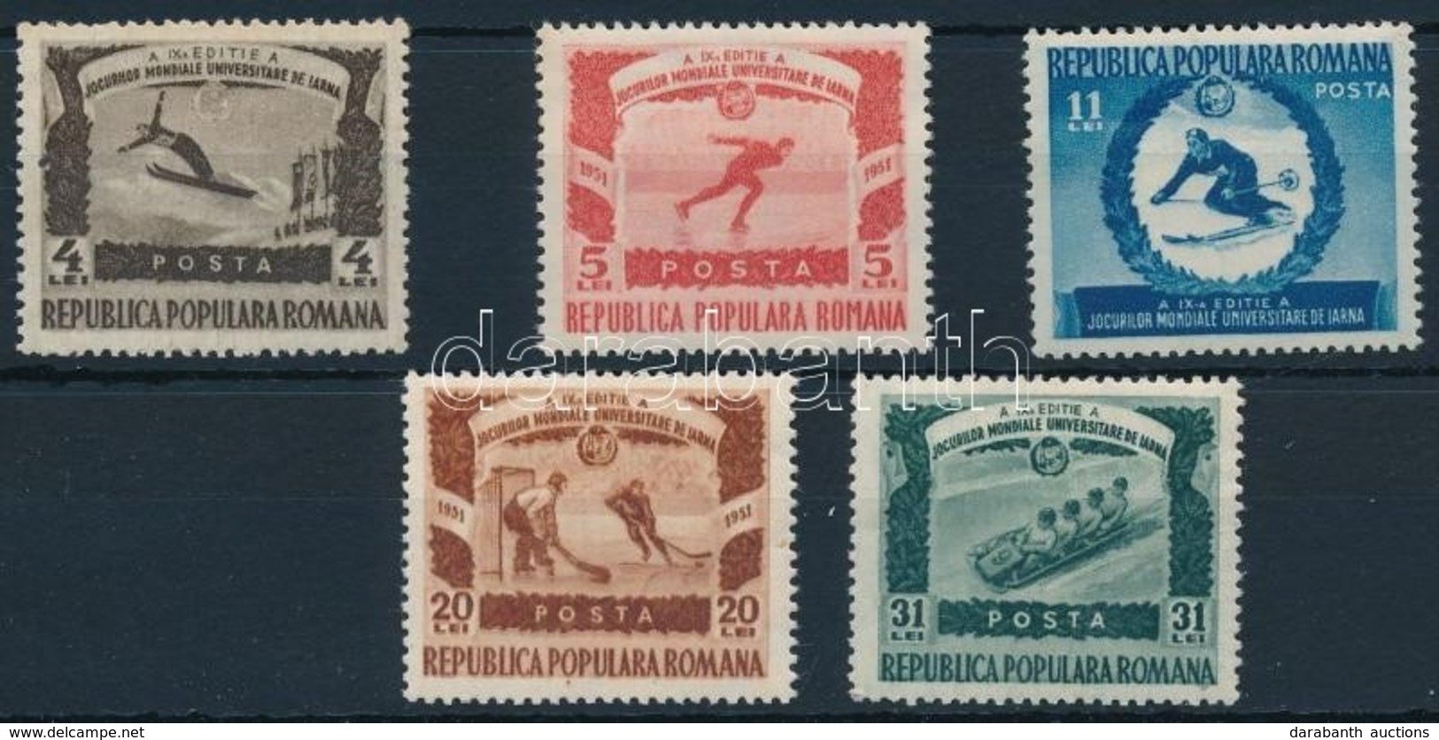 ** 1951 Téli Sport Sor Mi 1247-1251 - Other & Unclassified